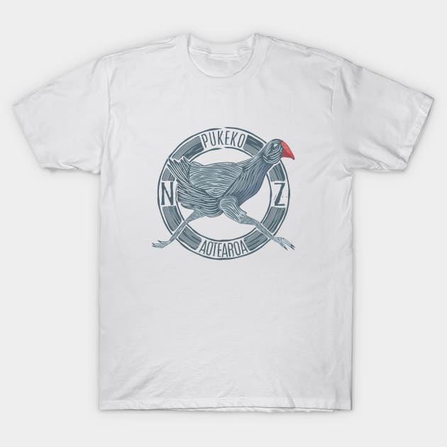 Pukeko NZ BIRD T-Shirt by mailboxdisco